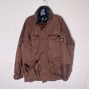 Burberry Men’s Brown Goose Down Filled  Weatherproof Fall Jacket Winter Coat L
